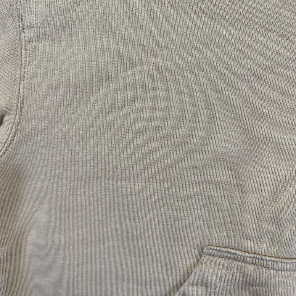 H&M Blank Staple Hoodie XS Yellow Orange Sweatshirt Pullover Heavy Oversized - Picture 3 of 13
